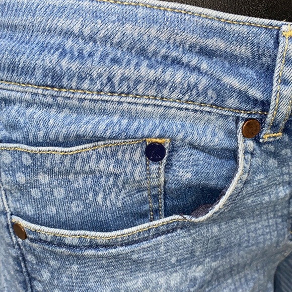 KOOKAI DENIM BLUE JEANS FISH SCALE PRINT SZ 28 W/34 - Picture 8 of 12